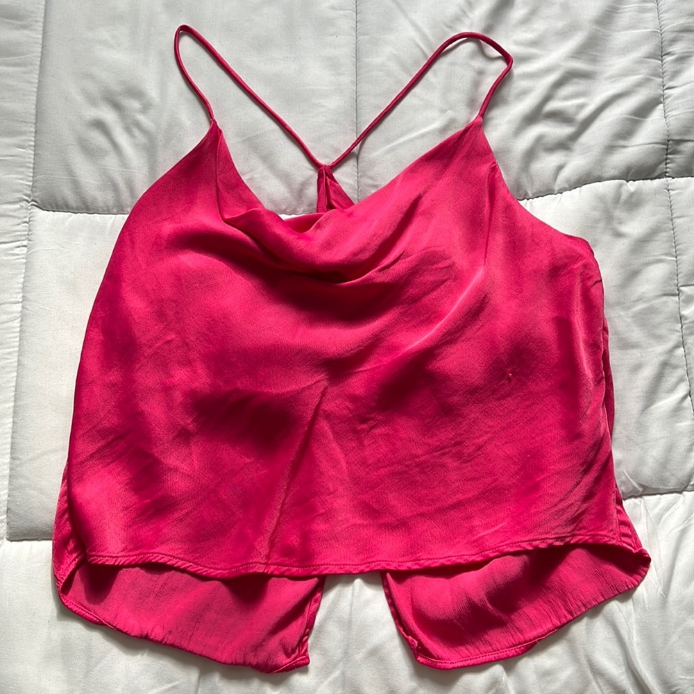 Pink large Zara crop top